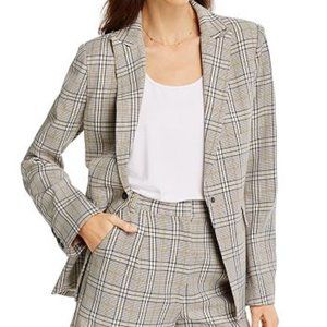 AQUA Glen Plaid Blazer